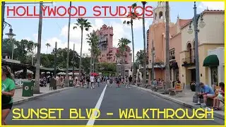 Hollywood Studios- Walkthrough Sunset BLVD - 4k