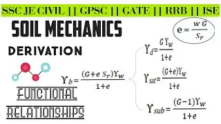 SOIL MECHANICS ǀ Derivation of Functional Relations ǀ Bulk, Dry, Saturated and Submerged Density