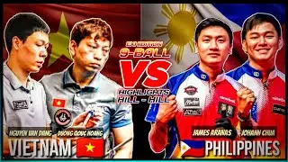 JAMES ARANAS & JOHN CHUA VS NUMBER 1 POOL PLAYER NG VIETNAM | 9-BALL EXHIBITION MATCH - HIGHLIGHTS