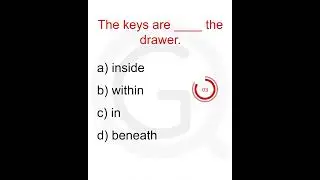 PREPOSITION QUIZ 09(short video). Learn English. English Grammar Quiz 