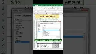 Uncover the Secret of Cr and Dr Color in Excel! 🤔 | 