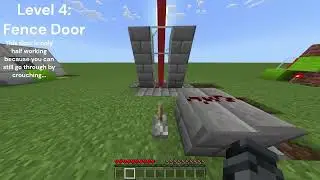 MINECRAFT REDSTONE DOOR NOOB TO PRO!!!