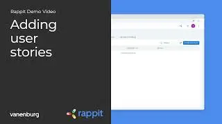 Rappit demo - Adding user stories