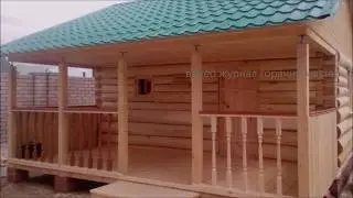 БАНЯ С ВЕРАНДОЙ  НАВЕСОМ ТЕРРАСОЙ ЧТО ВЫБРАТЬ / bath in Siberia project