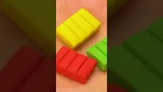 DIY Mini Self-Drying Clay For Barbie 😆❤️🌈 | MINIATURE IDEAS FOR DOLLHOUSE | #Shorts