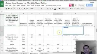 Google Spreadsheet tutorial: How to add a Note or Comment