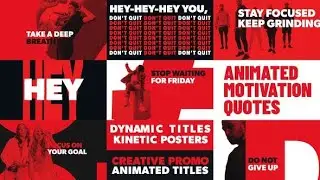 Top After Effects Projects: Kinetic Typography Intro + Free Font