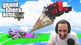 حرب السيارات وجه لوجه🤣 لحظات ملحمية في مواجهة وجه لوجه في لعبة قراند 5🔥 Grand Theft Auto V