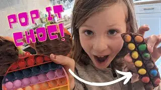 EASY Pop it choc bar how to!! Sweet / candy bar in a pop it mould.