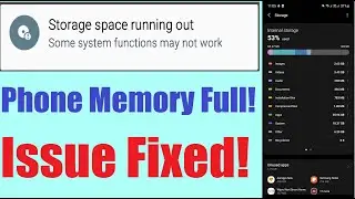 Storage space running out | Android issue fixed!