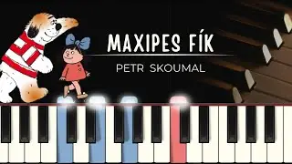 Maxipes Fík - znělka Večerníčku | obtížnější verze | tutoriál + noty pro klavír + MIDI