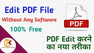 How To Edit PDF File Without Using Any Software | PDF Edit Karne Ka Neya Tarika |