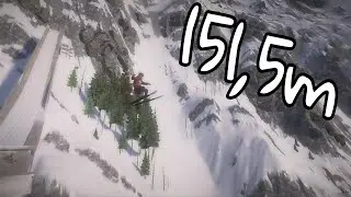 STEEP Ski jump hill record (Real Commentary)