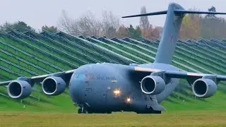 RAF Boeing C-17A Globemaster III *Landing/Departing* Birmingham Airport ( BHX )