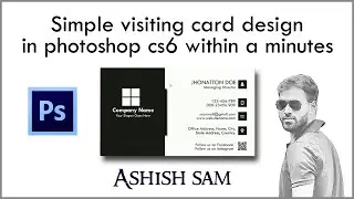 Visiting card design in photoshop cs6 | Ashish sam