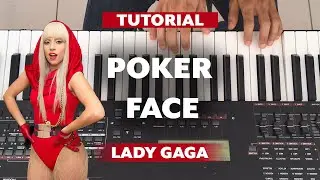 How to Play POKER FACE (Lady Gaga) no the Keyboard (Piano) - Synth Tutorial