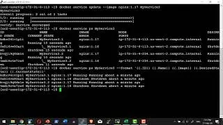Docker Swarm Service Update Rollback - Video 35