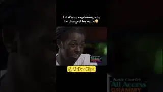 Why Wayne Dropped the D. #foryou #shorts #viralvideo #youtubeshorts #lilwayne #interview