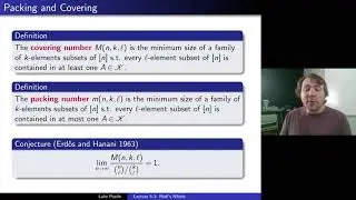 Probabilistic Methods: 5-1 Rodl's Nibble