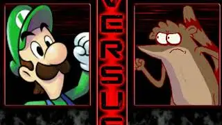 OGalaxy Mugen - Super Better Luigi & Yuuki Konno Vs Rigby & Link