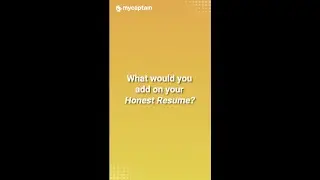Honest Resume For A Job Interview | MyCaptain 