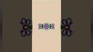 Border Rangoli Design #border #rangoli #shorts