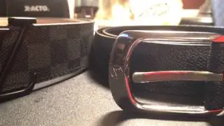 Louis Vuitton Damier Graphite Belt FAKE vs. REAL Comparison
