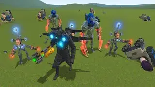 All skibidi Toilet Bosses 1-75 Vs All Microphone Man Large/Speakerman And Cameraman In Garry's Mod