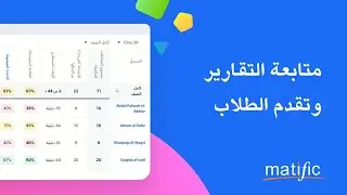 Matific Help Arabic - Student progress and reports - متابعة التقارير وتقدم الطلاب