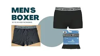 Men's boxer in clo3d /marvelous desginer timelapse