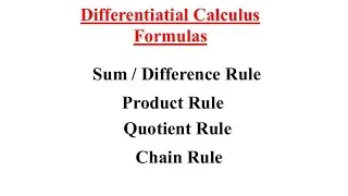 Basic Differentiation Formulas Class 12 / Differentiation all important formula for board exam