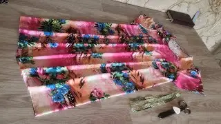 Штапельдан трапеция кўйлак бичиш ва тикиш✂️👗🧵