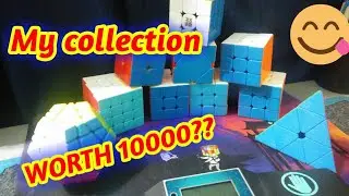 My Rubiks cube collection | Worth 10000??? | Siddhant Cuber