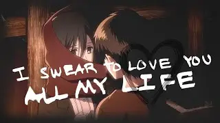 「AMV」Hold On • Eren & Mikasa (Lyrics)