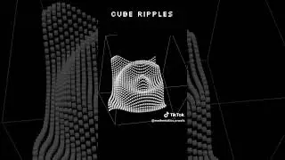 Desmos Art: Cube Ripples, 4sin(0.5*√(x²+y²)-t) 