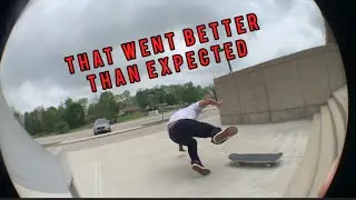 Skating the forbidden school stairs