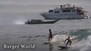 Surfing Burger World Mentawai Islands