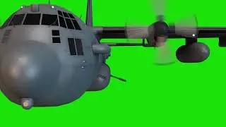 Green Screen Cargo Plane
