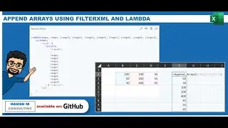 Append arrays in Excel using FILTERXML and LAMBDA