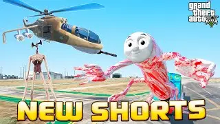Сиреноголовый на вертолете охотится на Томаса ЕХЕ в ГТА 5. Обзор мода в GTA 5. 