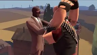 Учусь делать анимации в SFM. Шпион сбросил хэви | animation SFM