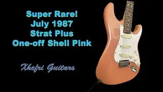 Check out this Fender Stratocaster Plus Prototype from July 1987 in SHELL PINK!