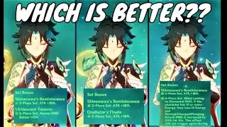 Updated Xiao's Top 3 Artifact Set Comparison - Shimenawa, Gladiator & Viridescent (Genshin Impact)