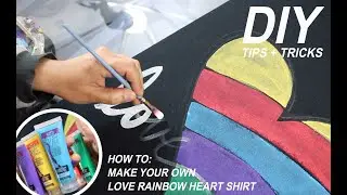 DIY: LOVE HEART PRIDE SHIRT TUTORIAL