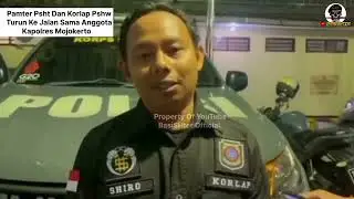 Pakai Kaos Perguruan L4n9$un9 Di T4n9k4p, Korlap Pshw Dan Pamter Psht Turun Di Jalan Raya Mojokerto