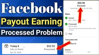 Facebook Payment Processed But Not Paid 😭| Facebook Payout Earning Not Paid Problem