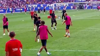 FC Barcelona open practice at Red Bull Arena NJ