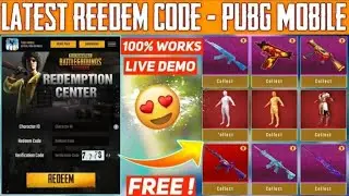 [ Live Proof ] 🤫 PUBG REDEEM CODE TODDAY!! 3 REDEEM CODES OF PUBG 🔥