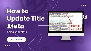 How to Update Title and Meta Using RankMath | URL Indexing Using Google Search Console