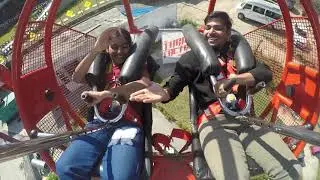 Abhishek With Tanu Reverse Bungee Jumping In Rishikesh